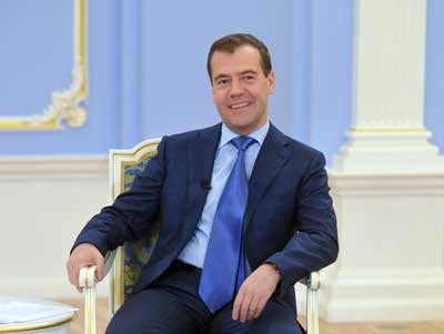 Премьер-министр России Дмитрий Медведев